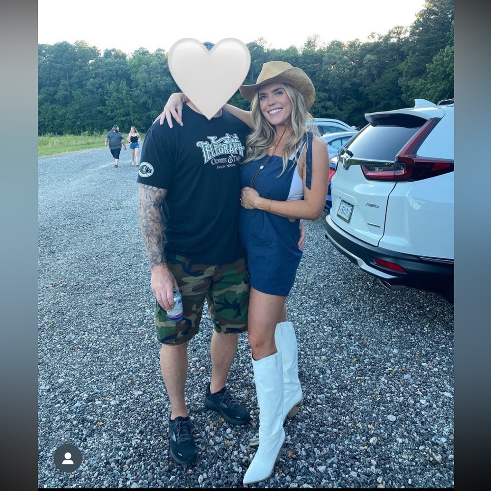 White Tall Cowboy Boots